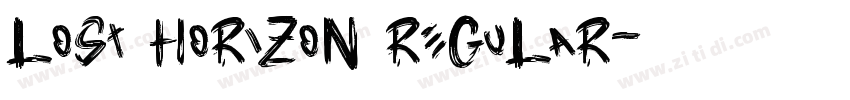 Lost Horizon Regular字体转换